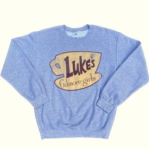 Official Gilmore Girls Luke’s Diner Grey CREWNECK Size S